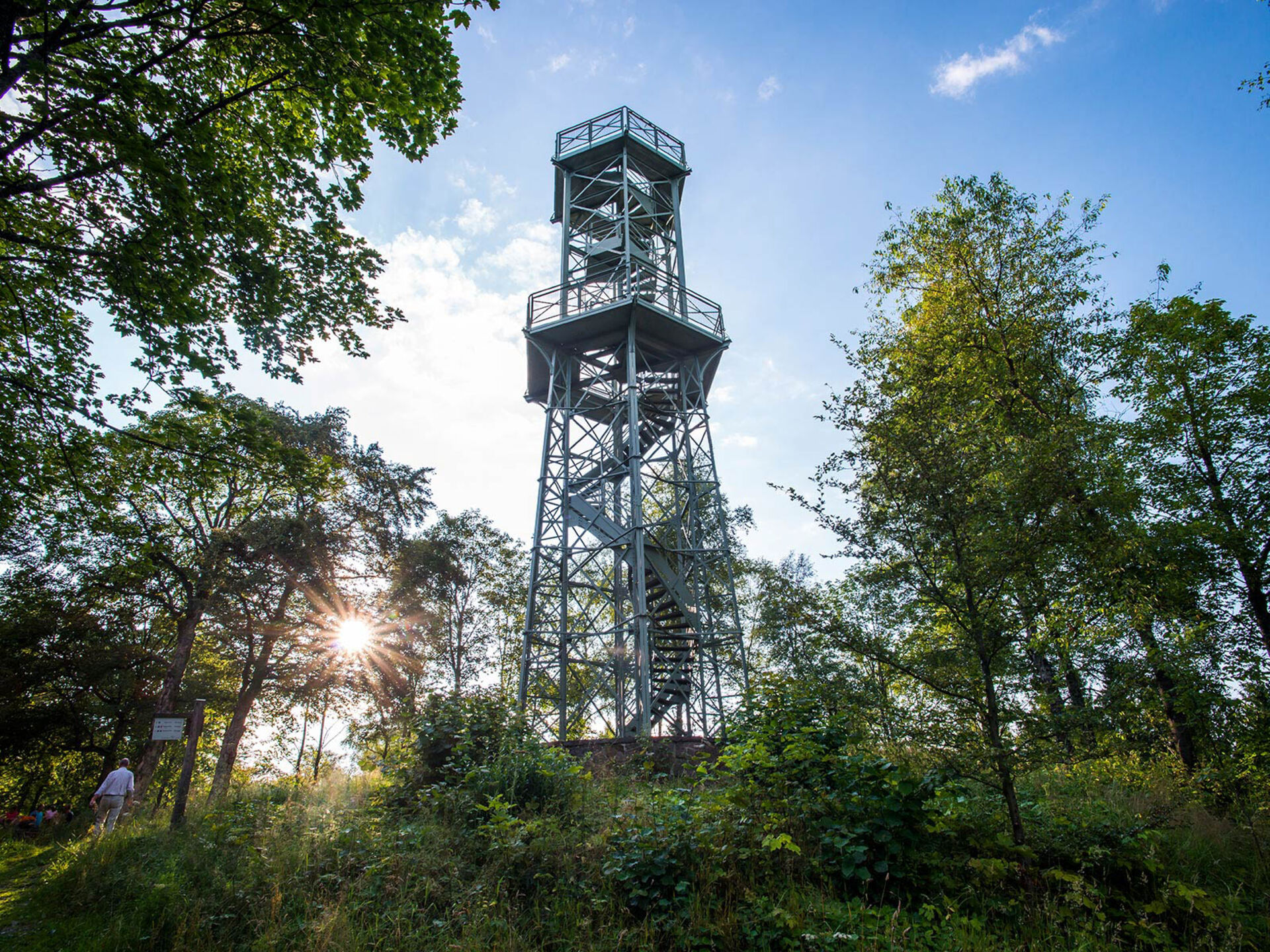 Blick auf den Wilzenbergturm auf dem Wilzenberg.